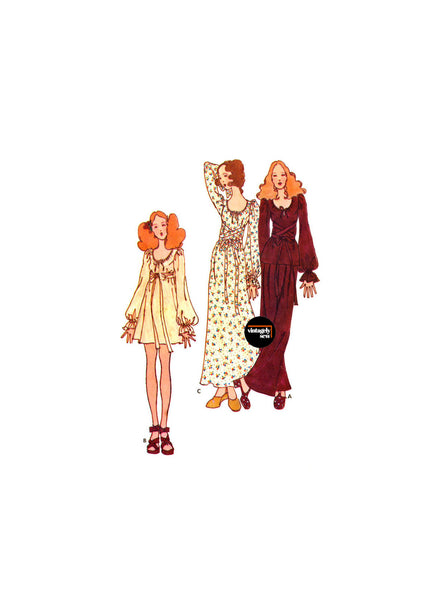 70s Boho A-Line Dress or Tunic and Pants, Bust 32.5" (83 cm), B6533, V Patterns Central 70s Boho A-Line Dress or Tunic and Pants, Bust 32.5" (83 cm), B6533, V Patterns Central