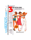 70s Summery Reversible Halter Top, Skirt, Pants or Shorts, Bust 31.5-34 (80-87 cm), McCall's 5585, Vintage Sewing Pattern Reproduction
