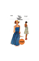 70s Halter Neck Wrap Sundress, Various Sizes Vogue 9186, Vintage Sewing Pattern Reproduction