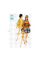 60s Two Piece Swimsuit and Cover Up in Two Lengths, Bust 31" (79 cm) or 36" (97 cm) Vogue 7075, Vintage Sewing Pattern Reproduction
