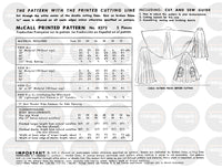 50s Classic Circular Skirt in Two Lengths, Waist 30" (76 cm), McCall 8272, Vintage Sewing Pattern Reproduction