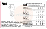 60s Tent Dress in Two Lengths and Slip, Bust 34 (87 cm), Simplicity 7584, Vintage Sewing Pattern Reproduction