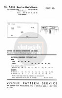 40s Wartime Era Men's Regulation Shorts with Adjustable Waistband, Waist 36" (92 cm), Vogue 958 Vintage Sewing Pattern Reproduction,