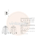 70s Women's Fitted Western/Cowgirl Body Shirt, Various Sizes, Authentic Patterns 238, Vintage Sewing Pattern Reproduction