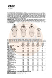 70s Bridesmaid or Bridal Dress with Train, Style 2482, Bust 38 (97 cm), Sewing Pattern Reproduction