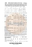 50s Men's or Boy's Classic Cassock in Three Styles, Various Sizes, Butterick 6765 Vintage Sewing Pattern Reproduction