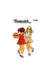 PDF INSTANT DOWNLOAD: 70s Girls' Back Wrapped Sundress and Bloomers, Various Sizes, Butterick 3099, Vintage Sewing Pattern Reproduction