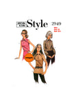PDF INSTANT DOWNLOAD: 70s Oversized Pointed Collar Blouse with Sleeve Length Variations, Various Sizes, Style 2949, Vintage Sewing Pattern Reproduction