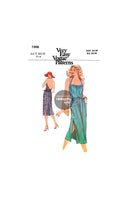 70s Halter Neck, Back Wrap Sundress with Front Pockets, Bust 32.5" (83 cm) or 34" (87 cm) Vogue 7356, Vintage Sewing Pattern Reproduction