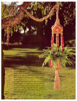 Macramé for Pots and Plants - 14 vintage 70s macrame plant hanger and owl patterns Instant Download PDF 20 pages