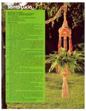 Macramé for Pots and Plants - 14 vintage 70s macrame plant hanger and owl patterns Instant Download PDF 20 pages