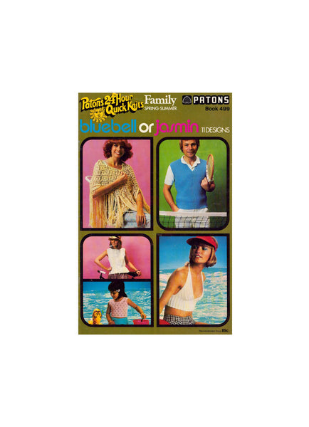Patons 499 Family Quick Knits - 11 Designs for the Family Instant Download PDF 20 pages