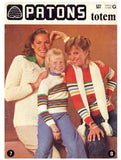 Patons 537 Totem - Knitting Patterns for Men, Women and Children Instant Download PDF 16 pages