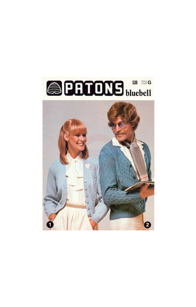 Patons 539 - 70s Knitting Patterns for Men, Women and Children Instant Download PDF 16 pages