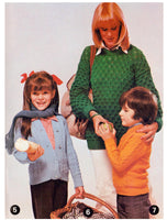 Patons 539 - 70s Knitting Patterns for Men, Women and Children Instant Download PDF 16 pages