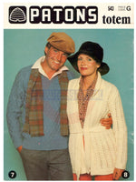 Patons 543 - 70s Knitting Patterns for Men, Women and Children Instant Download PDF 16 pages