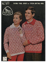 Patons 677 - 50s Knitting Patterns for Sweaters, Pullovers and Cardigans for Men Instant Download PDF 24 pages