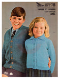 Patons 736 - Sweater and Jacket Patterns for Children Instant Download PDF 20 pages