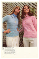 Patons 876 - 60s Crochet Patterns for Women's Coat, Sweaters, Dresses and Jackets Instant Download PDF 20 pages