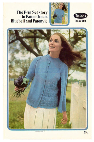 Patons 904 - 60s Knitting Patterns for Women's Cardigans, Sweaters and Jacket Instant Download PDF 24 pages