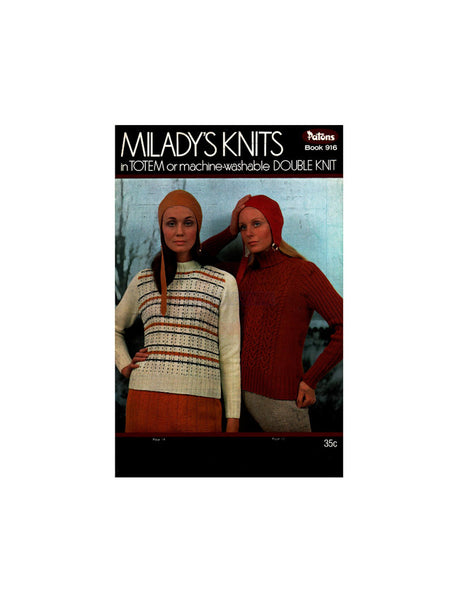 Patons 916 - 60s Knitting Patterns for Women Instant Download PDF 20 pages