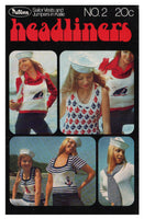 Patons Headliners No. 2 70s Sailor Vests and Jumpers for Women Instant Download PDF 6 pages