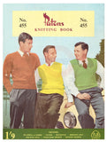 Patons 455 50s Knitting Patterns for Men's Jumpers, Vests and Cardigans Instant Download PDF 20 pages