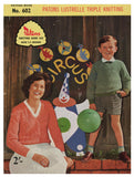 Patons 602 Vintage 60s Men's and Women's Cardigans, Sweaters & Women's Hat, Scarf and Mitts, Instant Download PDF 20 pages