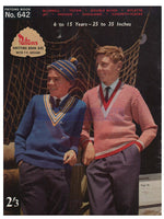 Patons 642 - Knitting Patterns for Boys - Instant Download 24 PDF pages