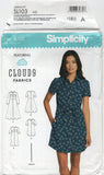 Simplicity SL103 Shirt Dresses with Length Variations, Uncut, Factory Folded, Sewing Pattern Size 6-14