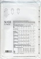 Simplicity SL103 Shirt Dresses with Length Variations, Uncut, Factory Folded, Sewing Pattern Size 6-14