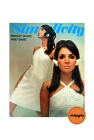 60s A-line Halter Mini Dress, Bust 34 (87 cm), Simplicity 7678, Vintage Sewing Pattern Reproduction