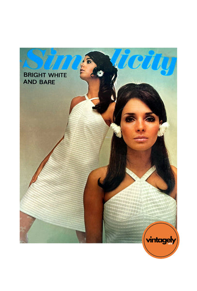 60s A-line Halter Mini Dress, Various Sizes, Simplicity 7678, Vintage Patterns Central 60s A-line Halter Mini Dress, Various Sizes, Simplicity 7678, Vintage Patterns Central