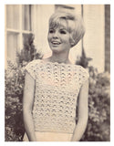 Sirdar 9942 Five 60s Crochet Patterns for Women Instant Download PDF 12 pages