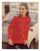 Sirdar 9942 Five 60s Crochet Patterns for Women Instant Download PDF 12 pages