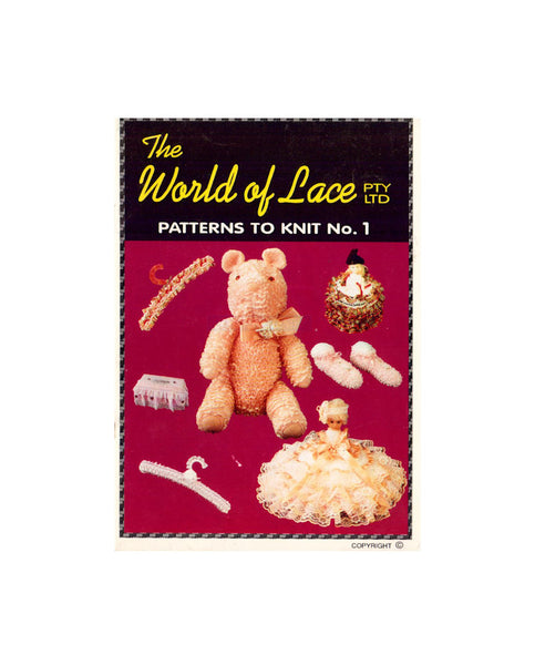 The World of Lace - Patterns for Knitting with Lace Instant Download PDF 18 pages