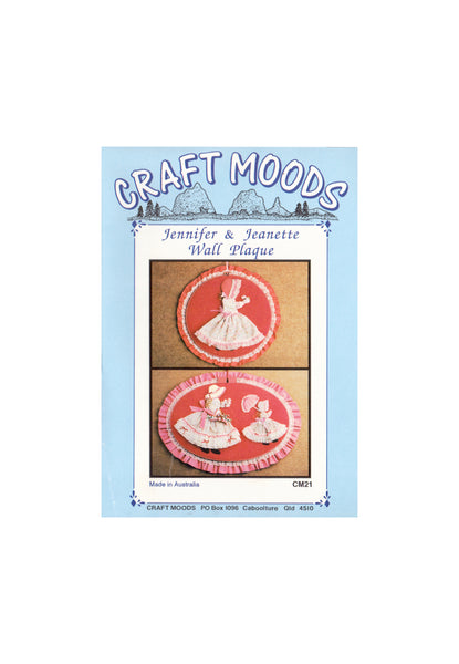 Craft Moods Wall Plaque, Sewing Pattern, Uncut