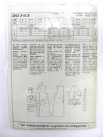 Neue Mode 20743 Trench Coat with Self Tie Belt and Cuff Detail Variations, Uncut, Factory Folded Sewing Pattern Size 10-20