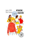 PDF INSTANT DOWNLOAD: 70s Girls' Pullover, Ages 8-10-12-14, Kwik Sew 508, Vintage Sewing Pattern Reproduction