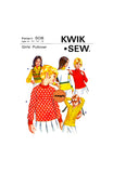 70s Girls' Pullover, Ages 8-10-12-14, Kwik Sew 508, Vintage Sewing Pattern Reproduction