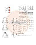 70s Girls' Blouse, Authentic Patterns 245, Size 10, Vintage Sewing Pattern Reproduction