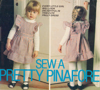 Girl's Pinafore Drafting Instructions Instant Download PDF 1 page