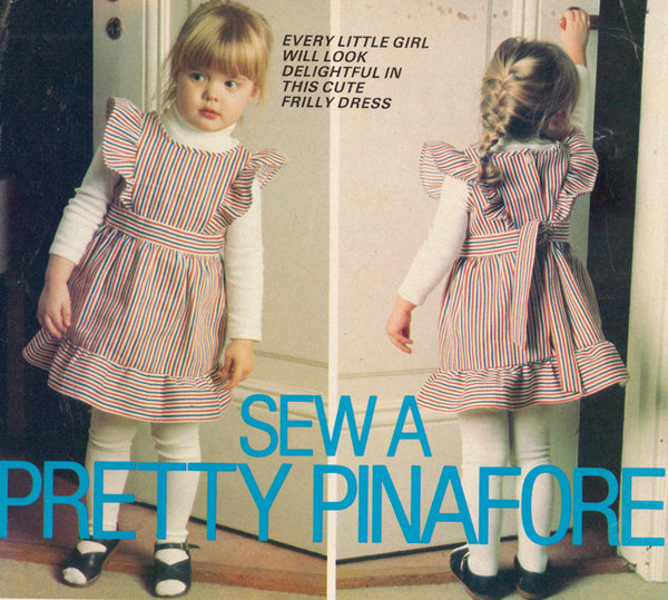 Girl's Pinafore Drafting Instructions Instant Download PDF 1 page