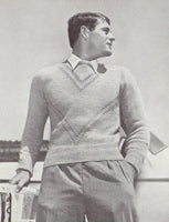 Patons 455 50s Knitting Patterns for Men's Jumpers, Vests and Cardigans Instant Download PDF 20 pages