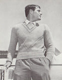 Patons 455 50s Knitting Patterns for Men's Jumpers, Vests and Cardigans Instant Download PDF 20 pages