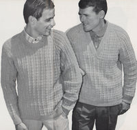 Patons 763 - 60s Knitting Patterns for Men - Instant Download PDF 20 pages