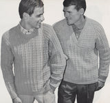 Patons 763 - 60s Knitting Patterns for Men - Instant Download PDF 20 pages