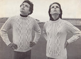 Patons 873 - 70s Knitting Patterns for Men's and Women's Pullovers, Cardigans and Jacket, Instant Download PDF 20 pages