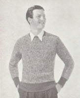 Patons 455 50s Knitting Patterns for Men's Jumpers, Vests and Cardigans Instant Download PDF 20 pages