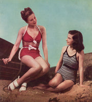 Stitchcraft 165, 1947 - Patterns for Swim Suit, Beach Set, Top, Sprays, Handbag, Gloves, Socks, Sandals, Sweaters - Instant Download PDF 20 pages